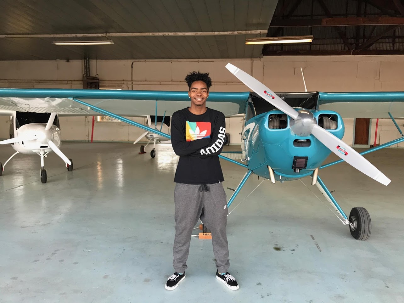 Michael and the Luscombe.jpg